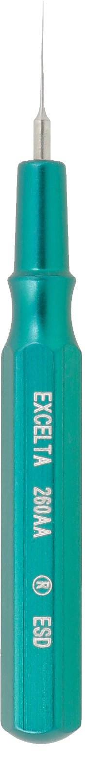 Excelta 260AA - ESD Spatula - Mini - Straight .005" Tip - SS/Aluminum Handle MTESolutions
