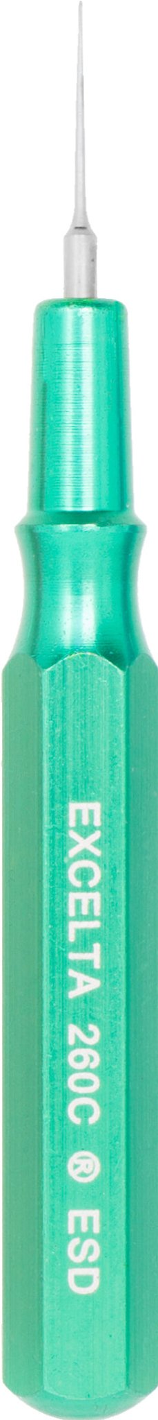 Excelta 260C - ESD Spatula - Mini - Straight .02" Tip - SS/Aluminum Handle MTESolutions