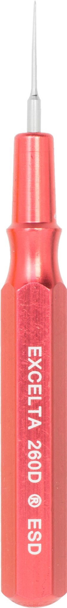 Excelta 260D - ESD Spatula - Mini - Straight .025" Tip - SS/Aluminum Handle MTESolutions