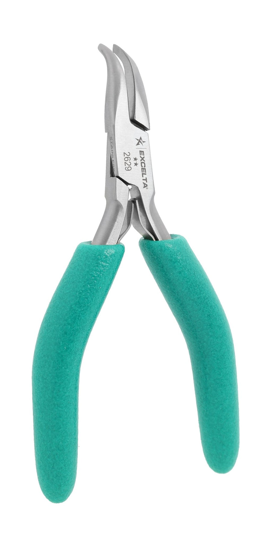 Excelta 2629 Pliers - 2 Star Small Bent Nose - SS MTESolutions