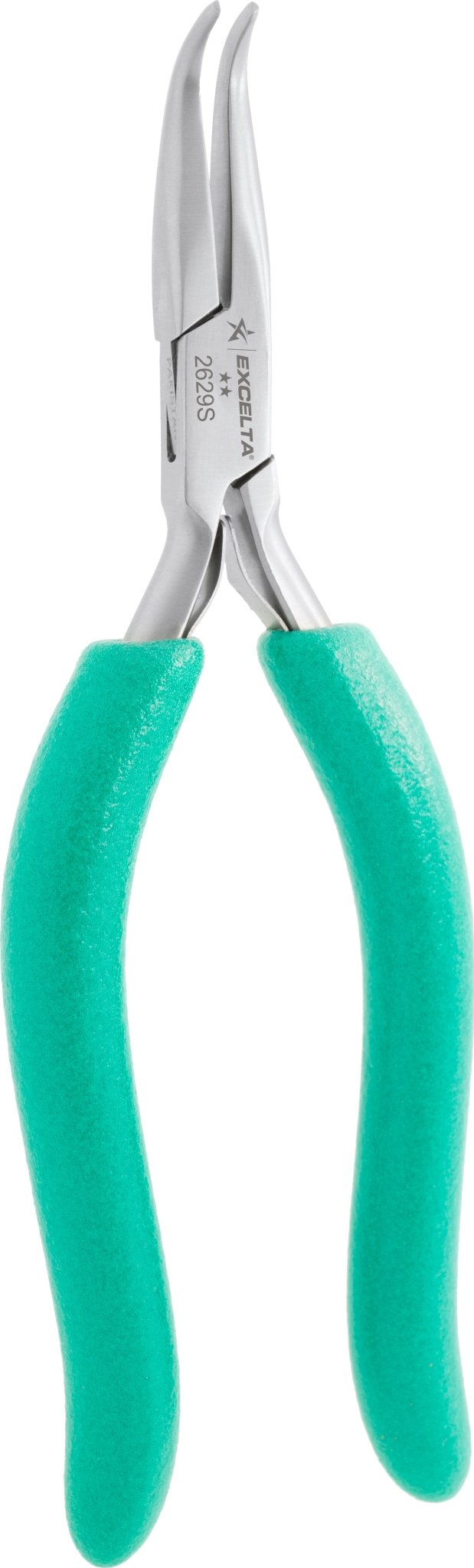Excelta 2629S Pliers - 2 Star Small Bent Nose - SS - Long 'S' Handle MTESolutions