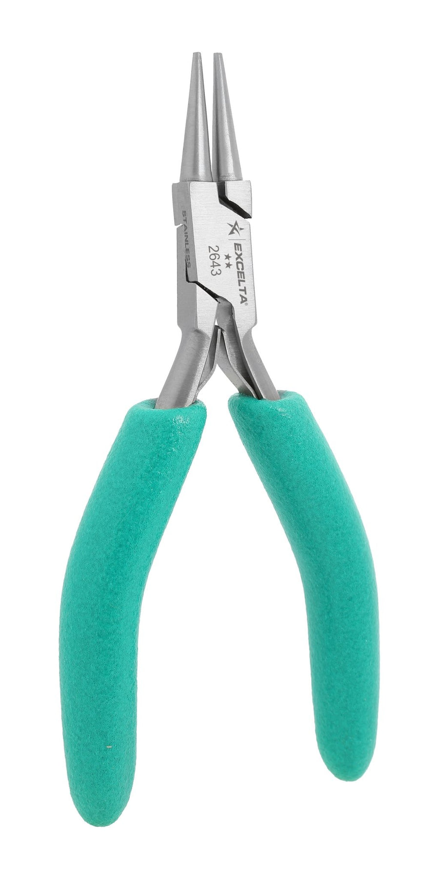 Excelta 2643 Pliers - 2 Star Small Round Nose - SS MTESolutions