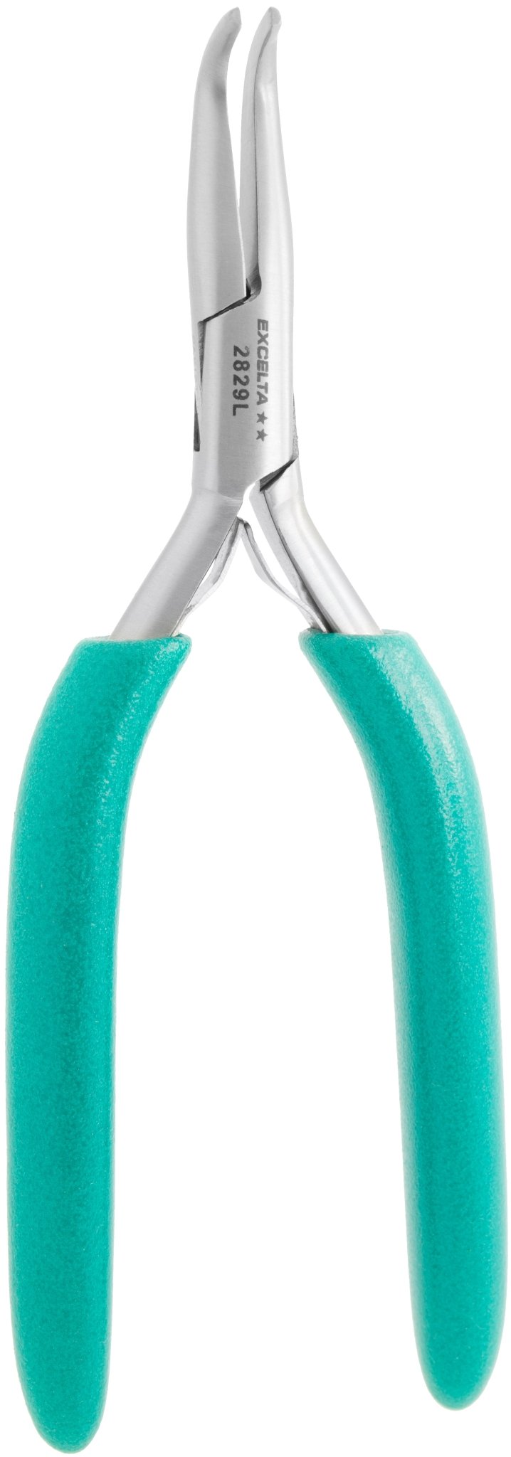 Excelta 2829L Pliers - 2 Star Medium 60° Bent Nose - SS - Long Handle MTESolutions