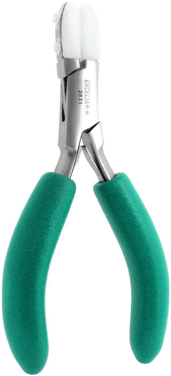 Excelta 2831 Pliers - Replaceable Tip - Straight - SS - Nylon Inserts MTESolutions