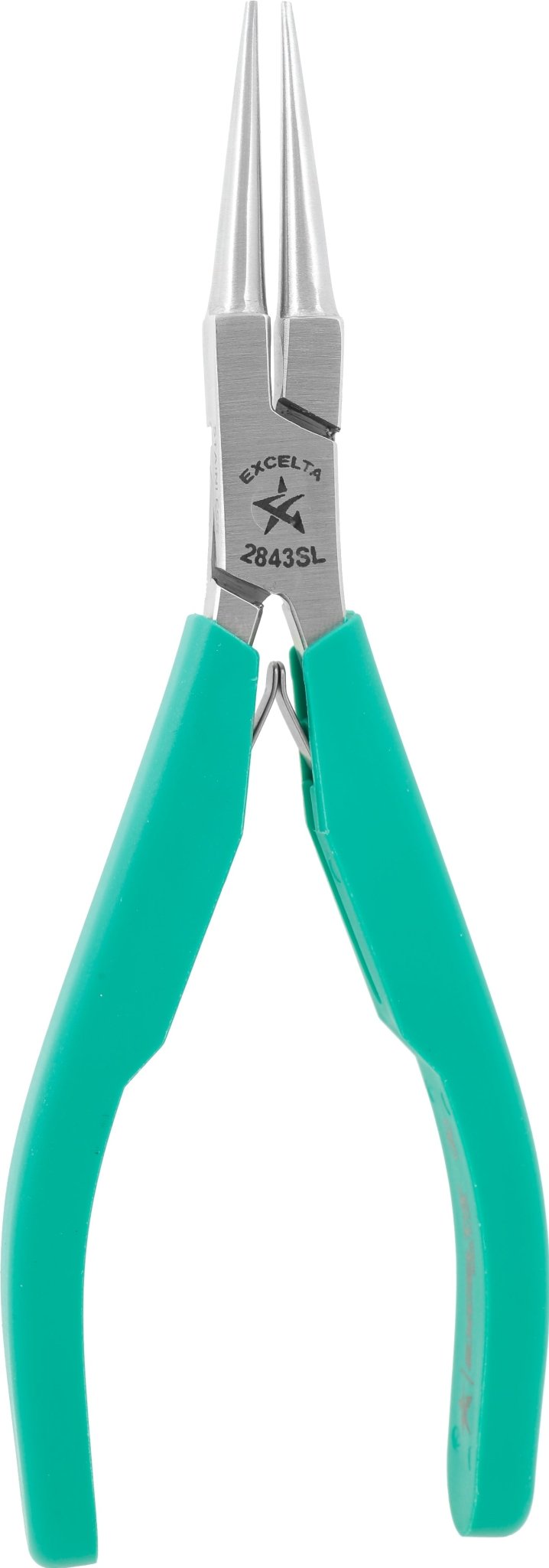 Excelta 2843SL Pliers - 2 Star Medium Round Nose - SS - Sl Grip MTESolutions