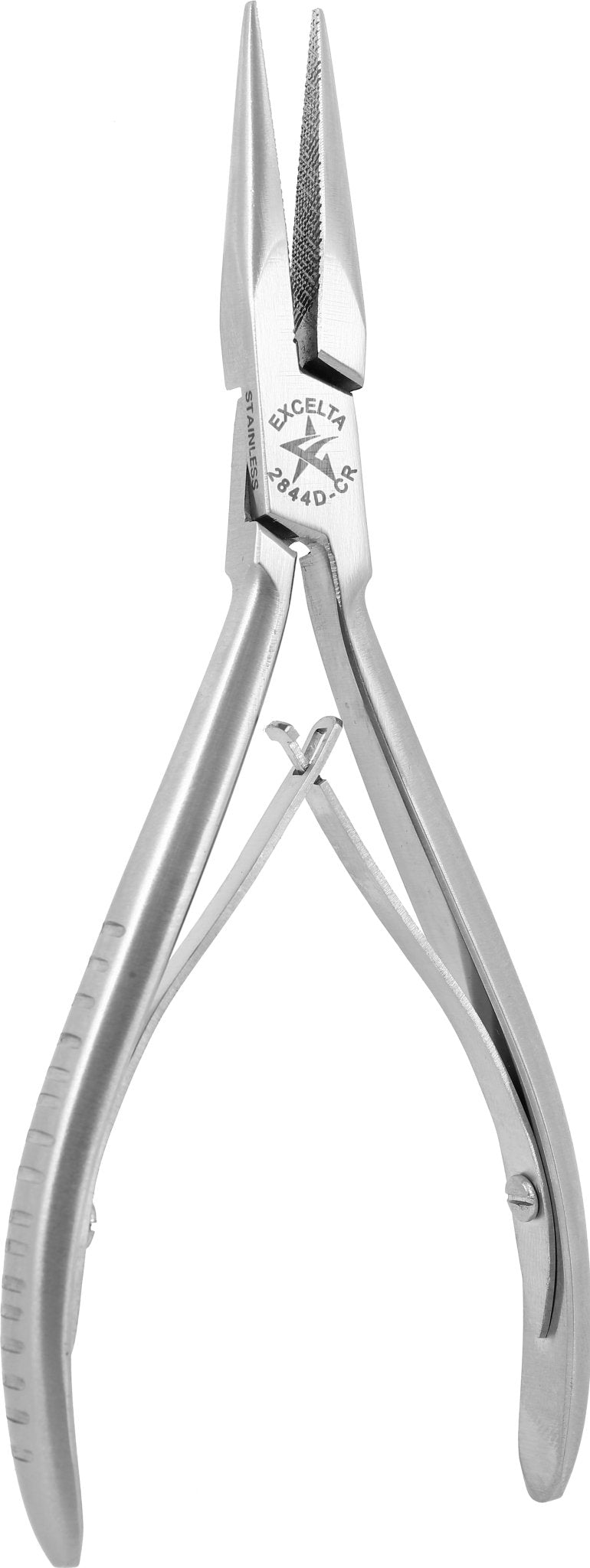 Excelta 2844D - CR Pliers - 2 Star Medium Chain Nose - SS - Serrated Jaws - Cleanroom Safe MTESolutions