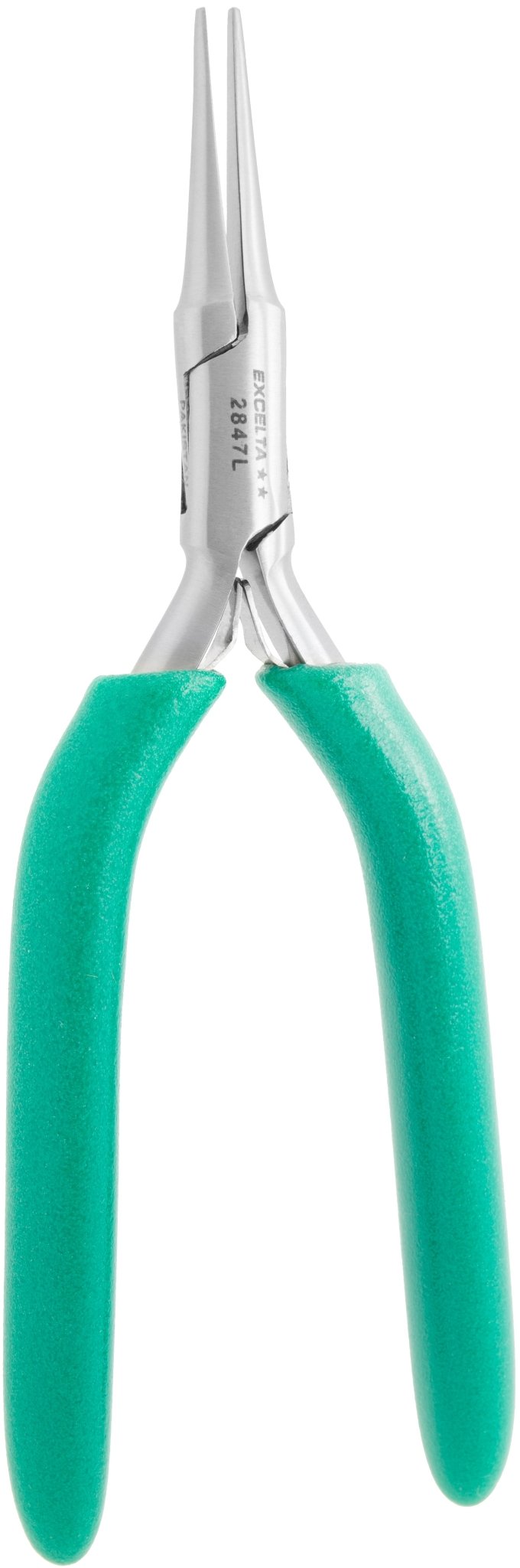 Excelta 2847L Pliers - 2 Star Medium Needle Nose - SS - Long Handle MTESolutions