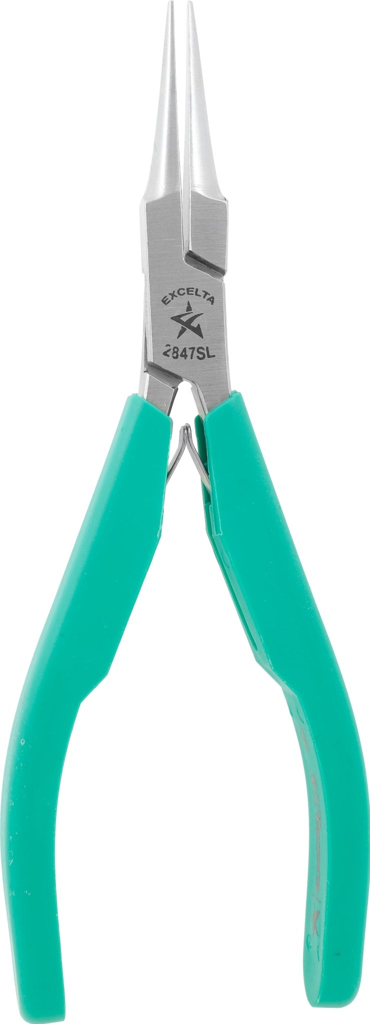 Excelta 2847SL Pliers - 2 Star Medium Needle Nose - SS - Sl Grip MTESolutions