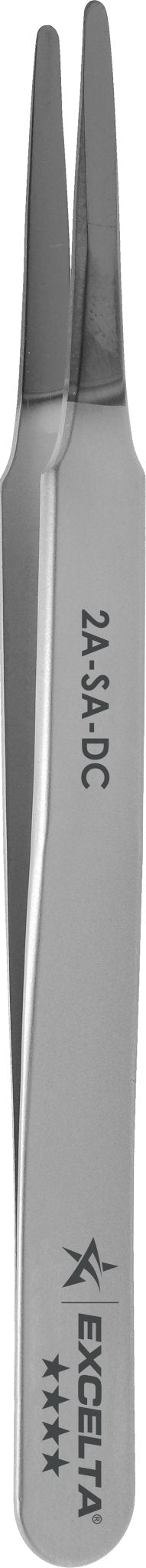 Excelta 2A - SA - DC Tweezers - 4 Star Straight Tapered Flat Point - Anti - Mag. SS - Diamond Coated MTESolutions