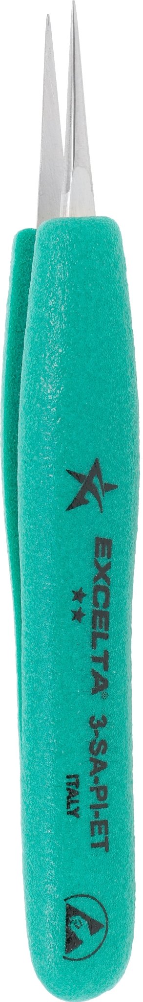 Excelta 3 - SA - PI - ET Tweezers - 2 Star Straight Very Fine Point - Anti - Mag. SS - Ergo MTESolutions