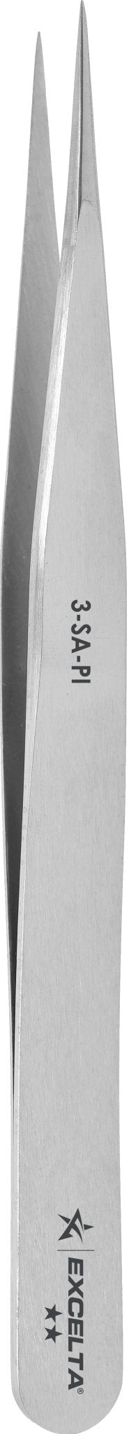 Excelta 3 - SA - PI Tweezers - 2 Star Straight Very Fine Point - Anti - Mag. SS MTESolutions