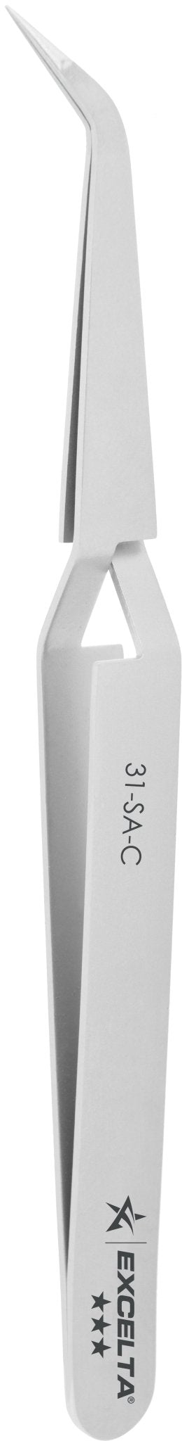 Excelta 31 - SA - C Tweezers - Reverse Action - Oblique Anti - Mag. SS MTESolutions
