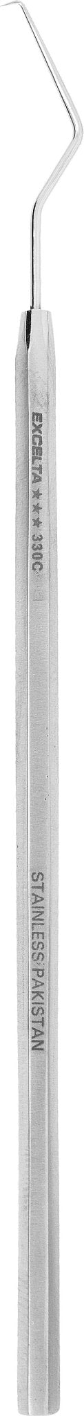 Excelta 330C Probe - 35° Curved 6" Fine Tip SS - .01" Tip MTESolutions