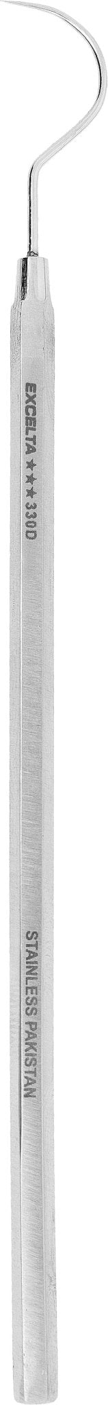 Excelta 330D Probe - Hooked .5" Radius 6" Fine Tip SS - .01" Tip MTESolutions