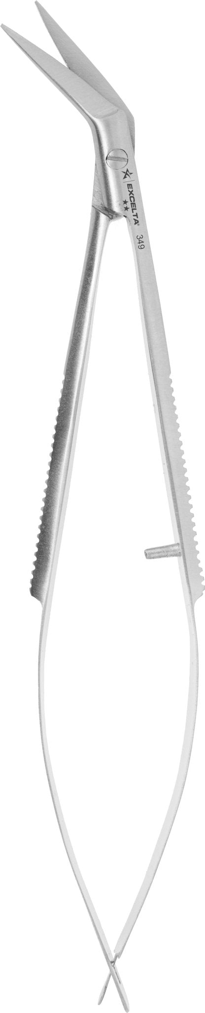 Excelta 349 Scissors - Micro Self - Opening - 45° Angled .63" Blade - SS MTESolutions