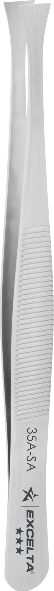Excelta 35A - SA Tweezers - 3 Star Straight Flat Point - Anti - Mag. SS MTESolutions