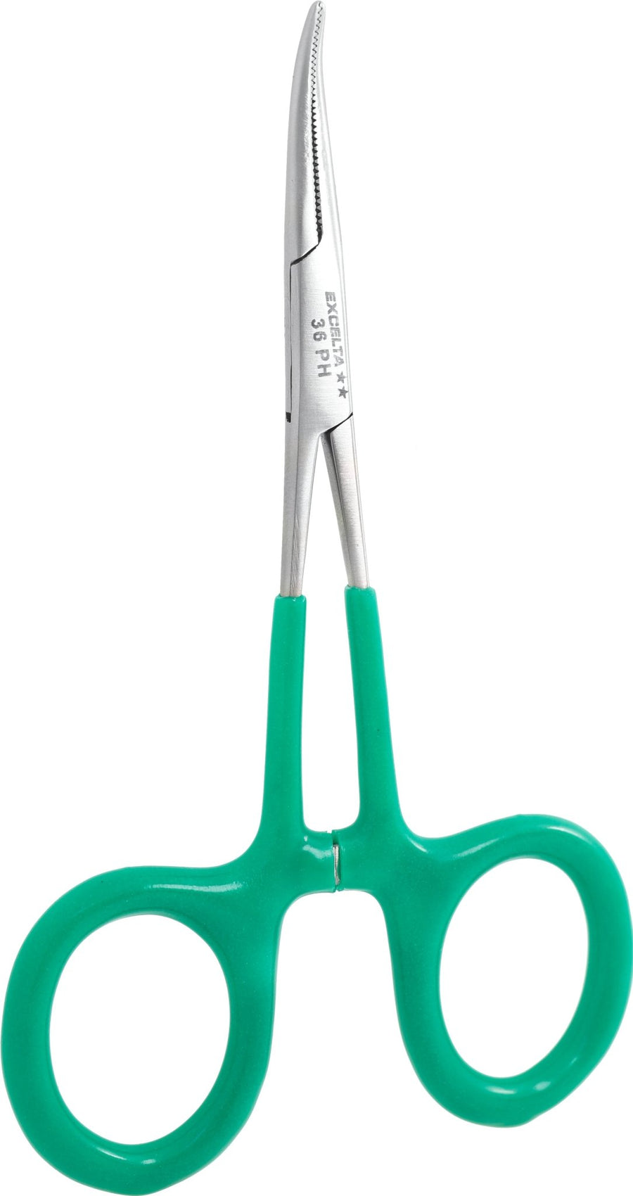 Excelta 36PH Hemostats - 5" 25° Curved - SS - Vinyl Coated Handle MTESolutions