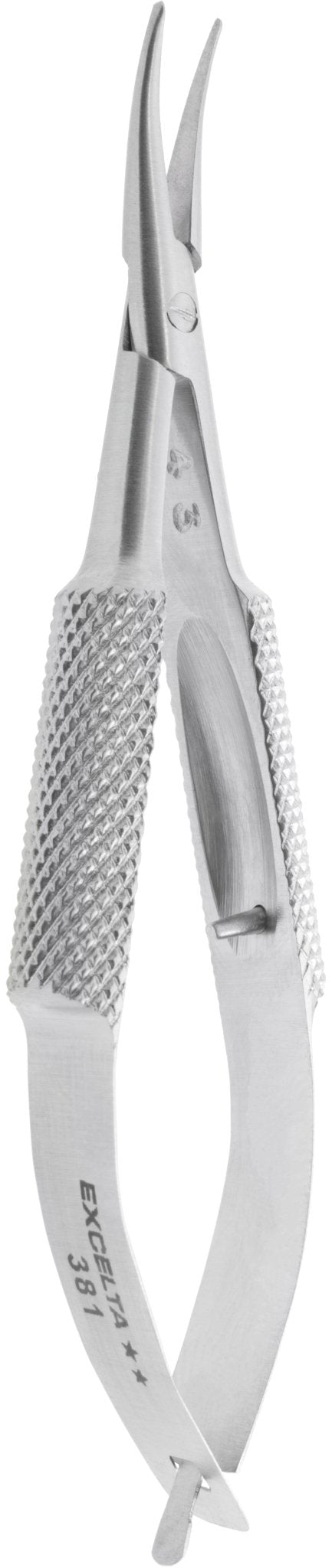 Excelta 381 Pliers - Self - Opening Micro - 18° Curved Nose - SS MTESolutions