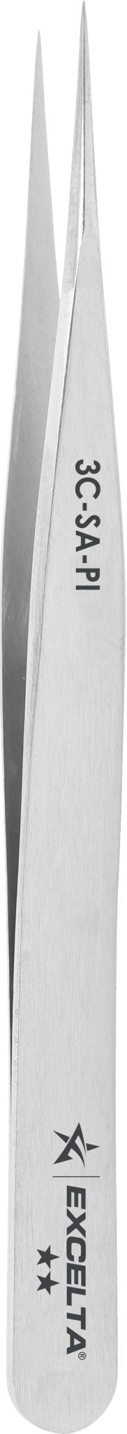 Excelta 3C - SA - PI Tweezers - 2 Star Straight Very Fine Point - Anti - Mag. SS MTESolutions