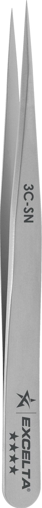 Excelta 3C - SN Tweezers - 4 Star Straight Very Fine Point - Anti - Mag. Neverust MTESolutions