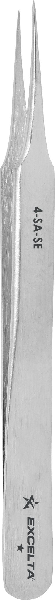 Excelta 4 - SA - SE Tweezers - 1 Star Straight Tapered Ultra Fine Point - Anti - Mag. SS, Pack of 6 MTESolutions