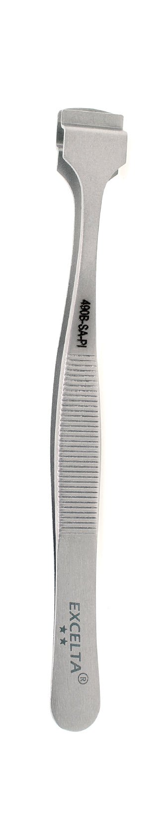 Excelta 490B - SA - PI Tweezers - For 4" Wafers - Bent Solid Upper Paddle MTESolutions