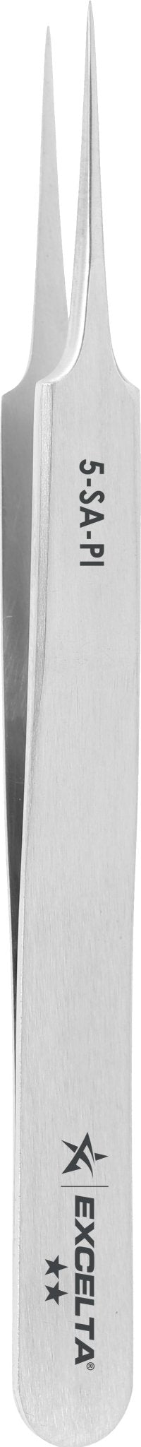 Excelta 5 - SA - PI Tweezers - 2 Star Straight Tapered Ultra Fine Point - Anti - Mag. SS MTESolutions