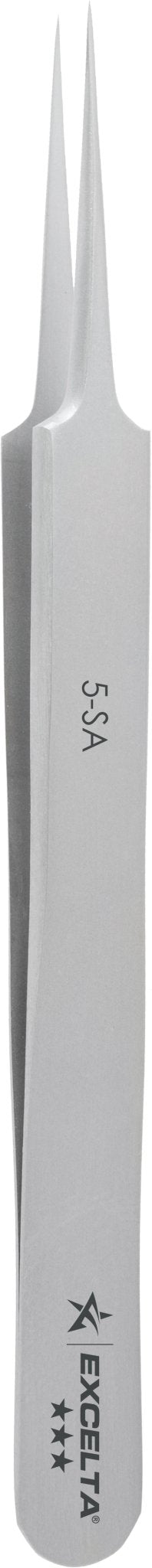 Excelta 5 - SA, Tweezers, 3 Star, Straight, Tapered Ultra Fine Point, Anti - Mag MTESolutions