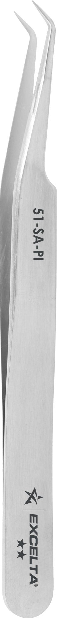 Excelta 51 - SA - PI Tweezers - 45° Angulated Very Fine Point - Anti - Mag. SS MTESolutions