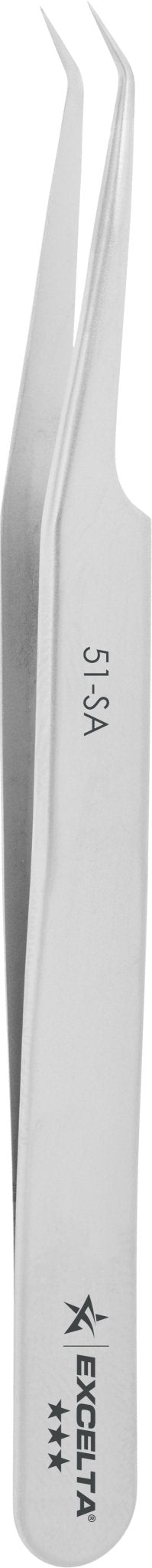Excelta 51 - SA Tweezers - 45° Angulated Very Fine Point Anti - Mag. SS MTESolutions