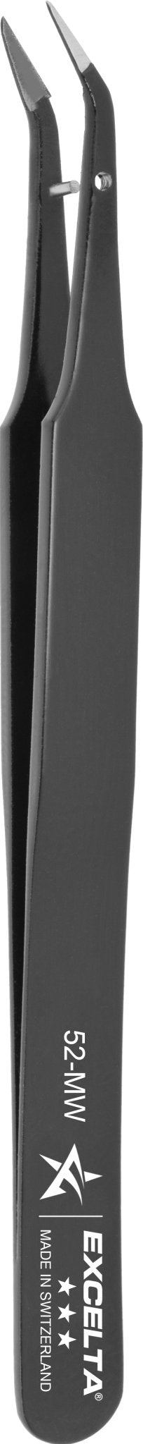 Excelta 52 - MW Tweezers - Cutting - 40° Angulated .149" Tip - Carbon Steel MTESolutions