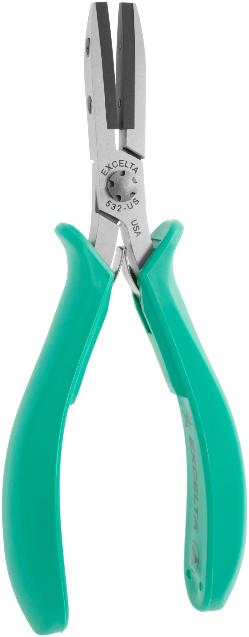 Excelta 532 - US Pliers - Replaceable Tip - Straight .08" X .08" Jaw - Acetal Insert MTESolutions