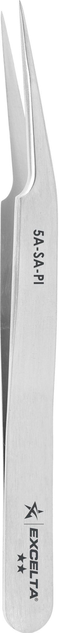 Excelta 5A - SA - PI Tweezers - 2 Star Offset Ultra Fine Point - Anti - Mag. SS MTESolutions