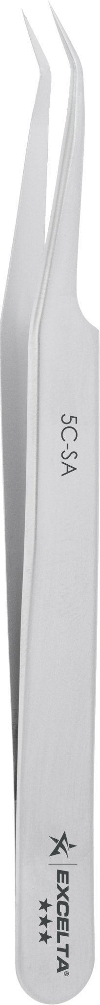 Excelta 5C - SA Tweezers - 3 Star Angulated Ultra Fine Point - Anti - Mag. SS MTESolutions