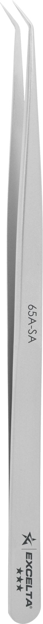 Excelta 65A - SA Tweezers - 45° Oblique Slim Fine Point - Anti - Mag. SS MTESolutions