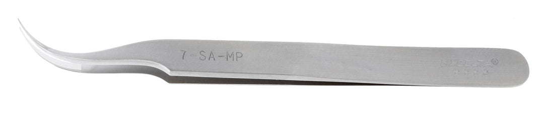 Excelta 7 - SA - MP Tweezers - 3 Star Curved Very Fine Point - Anti - Mag. SS - Mirror Polished Tips MTESolutions