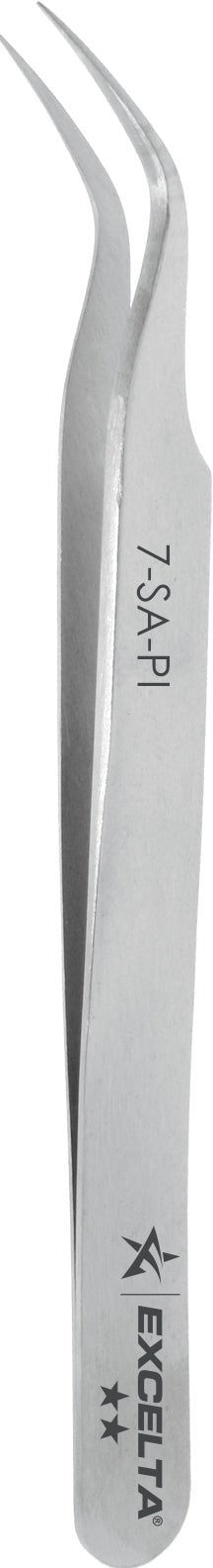Excelta 7 - SA - PI Tweezers - 2 Star Curved Very Fine Point - Anti - Mag. SS MTESolutions