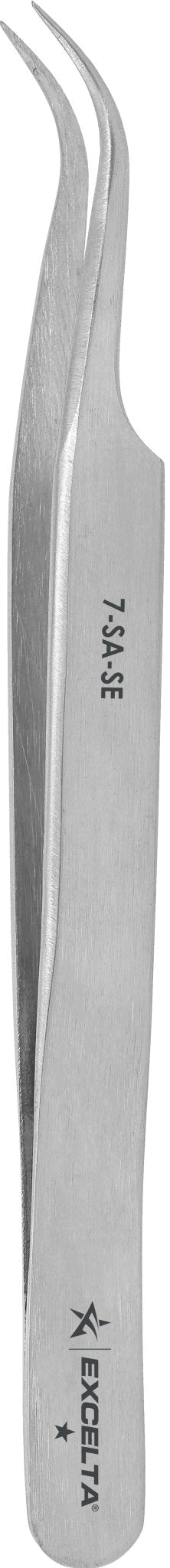 Excelta 7 - SA - SE Tweezers - 1 Star Curved Very Fine Point - Anti - Mag. SS, Pack of 12 MTESolutions