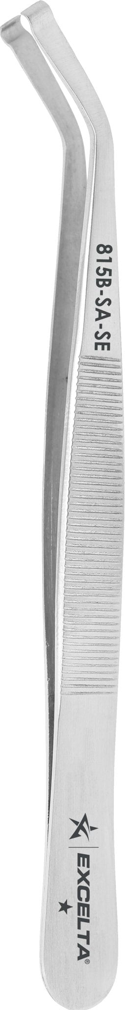 Excelta 815B - SA - SE Tweezers - Small Parts Handling - 45° Bent - Anti - Mag. SS MTESolutions