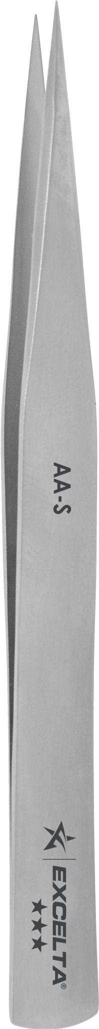 Excelta AA - S Tweezers - 3 Star Straight Medium Point - SS MTESolutions