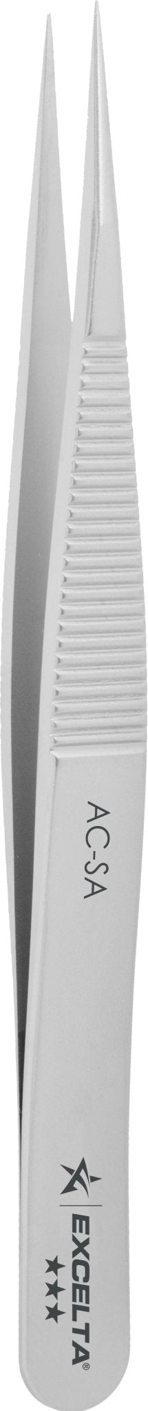 Excelta AC - SA Tweezers - 3 Star Straight Blunt Strong Point - Anti - Mag. SS MTESolutions