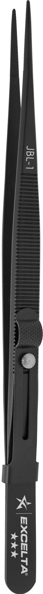 Excelta JLB - 1 Forceps - Gemologist - .0355" Tip - SS - Slide Lock MTESolutions