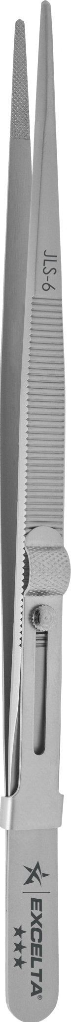 Excelta JLS - 6 Forceps - Gemologist - .071" Tip - SS - Slide Lock MTESolutions