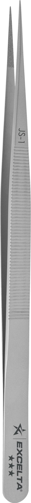 Excelta JS - 1 Forceps - Gemologist - .016" Tip - SS - Starlight Coated MTESolutions