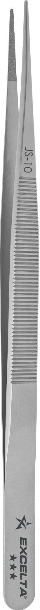 Excelta JS - 10 Forceps - Gemologist - .0335" Tip - SS - Starlight Coated MTESolutions