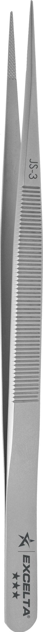 Excelta JS - 3 Forceps - Gemologist - .025" Tip - SS MTESolutions