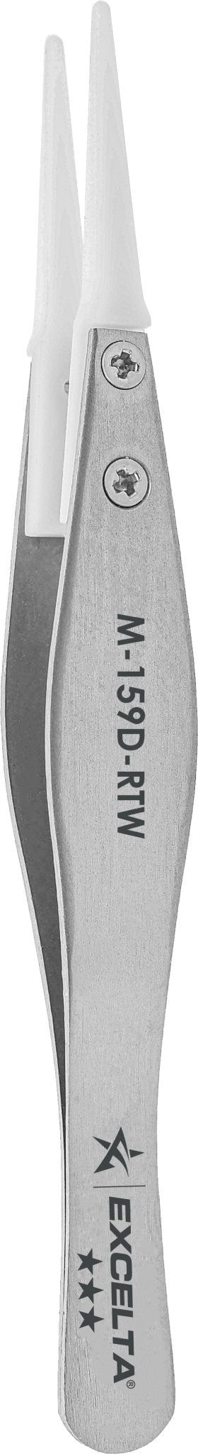 Excelta M - 159D - RTW Tweezers - Mini Replaceable Acetal .06" X .015" Tip - Straight MTESolutions