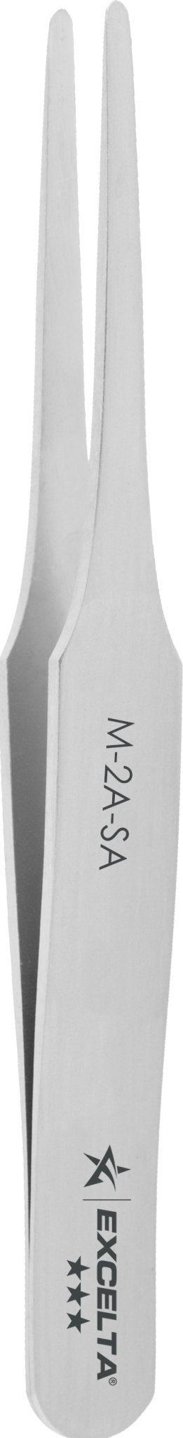 Excelta M - 2A - SA Tweezers - Mini Straight Tapered Flat Point - Anti - Mag. SS MTESolutions