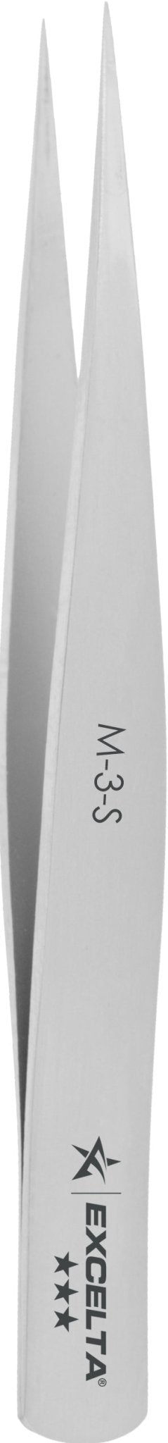 Excelta M - 3 - S Tweezers - Mini Straight Very Fine Point - SS MTESolutions