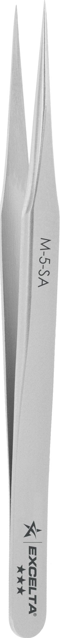 Excelta M - 5 - SA Tweezers - Mini Straight Tapered Ultra Fine Point - Anti - Mag. SS MTESolutions